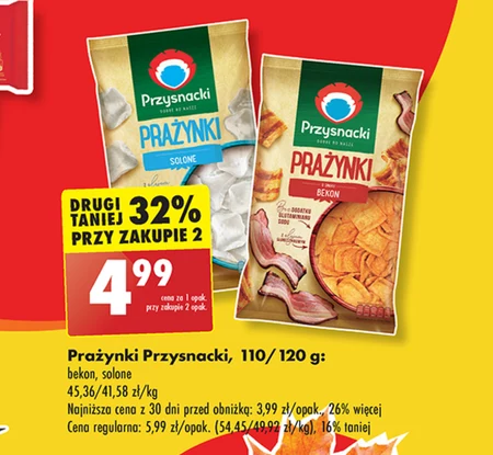 Przysnacki Prażynki o smaku bekon 120 g