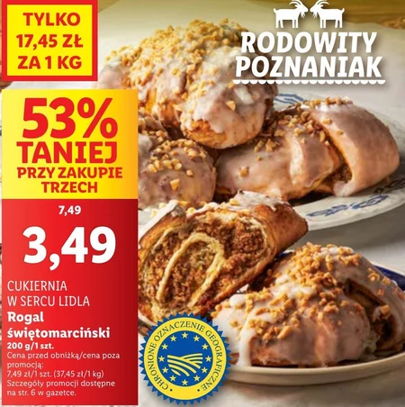 Rogal świętomarciński Cukiernia Lidla