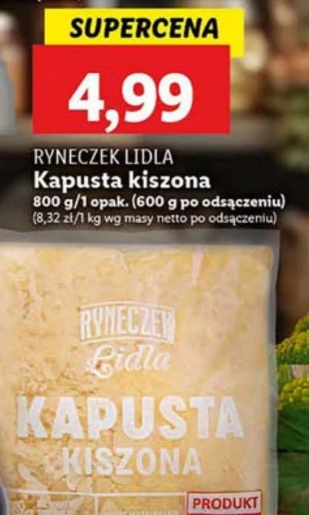 Kapusta kiszona Ryneczek Lidla