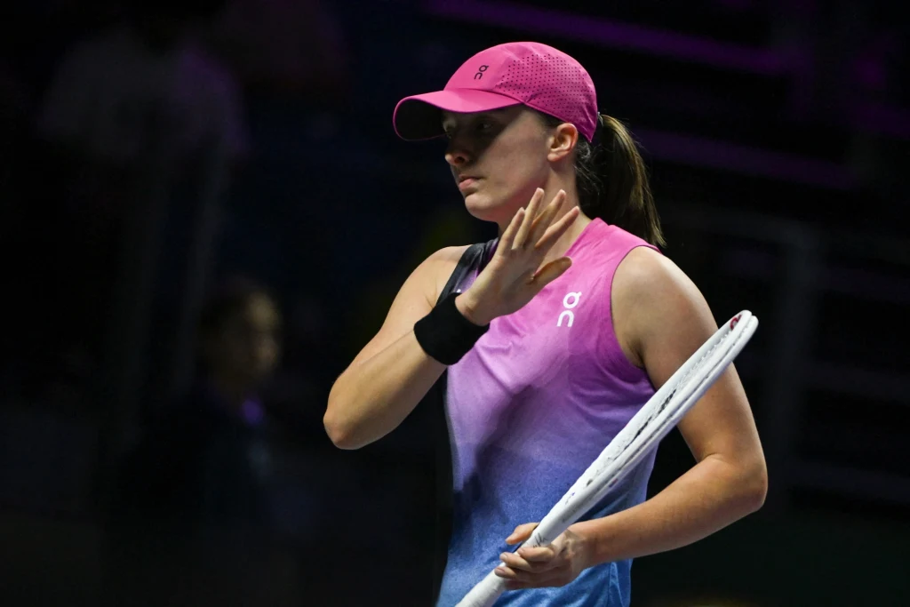 Iga Świątek podczas turnieju WTA Finals 2024 w Rijadzie