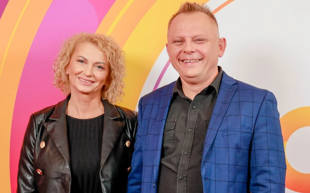 Donata Sawicka i Krzysztof Moczulski w "halo tu polsat"