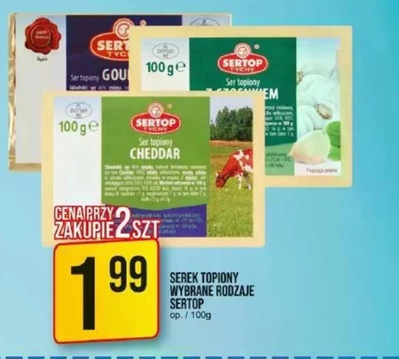 Sertop Tychy Ser topiony Cheddar 100 g