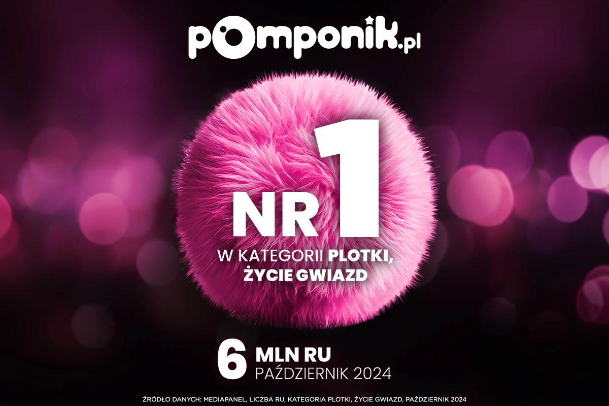 Pomponik.pl nr 1 wśród serwisów plotkarskich w Polsce Pomponik.pl nr 1 wśród serwisów plotkarskich w Polsce