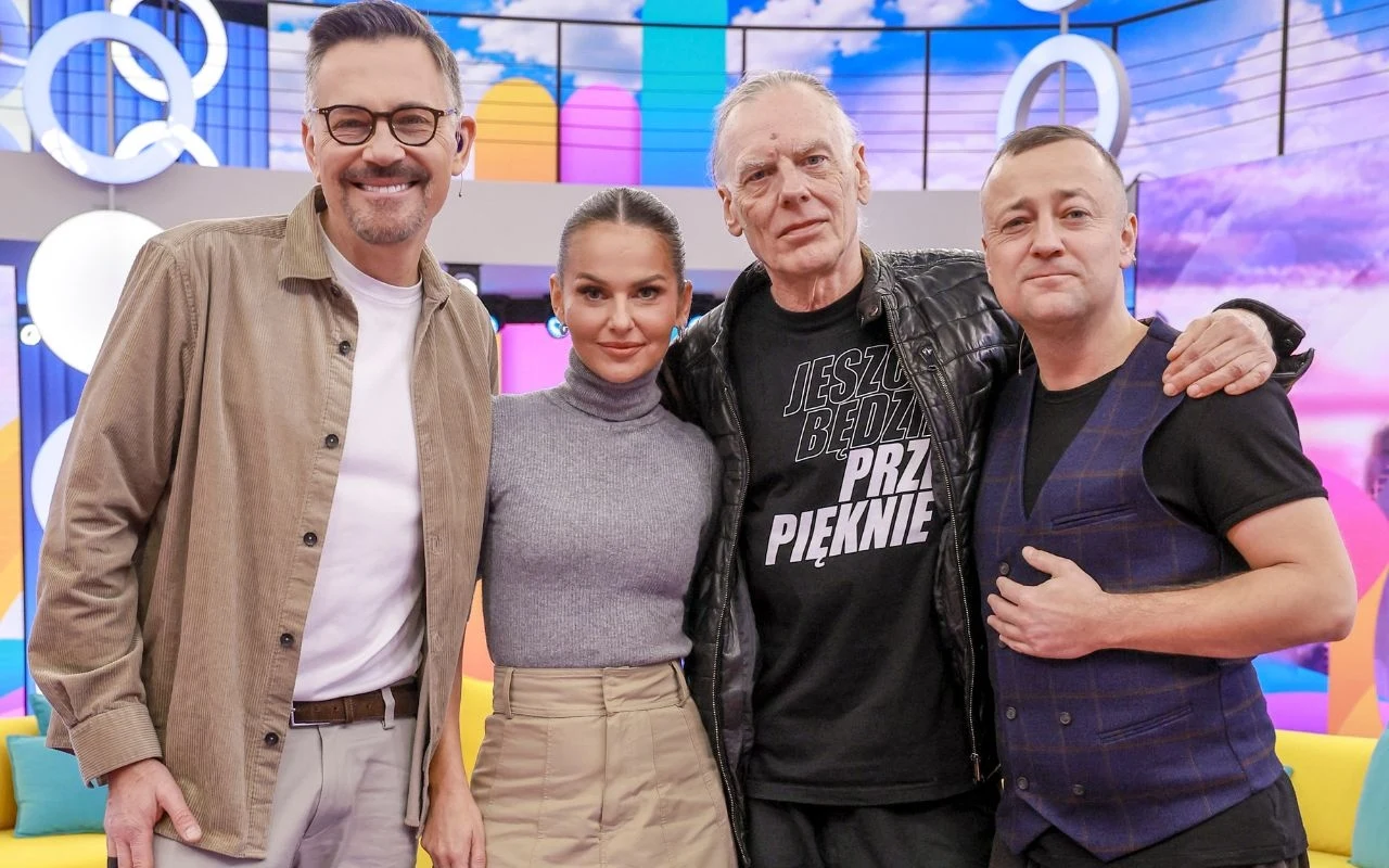 Goście i prowadzący "halo tu polsat"