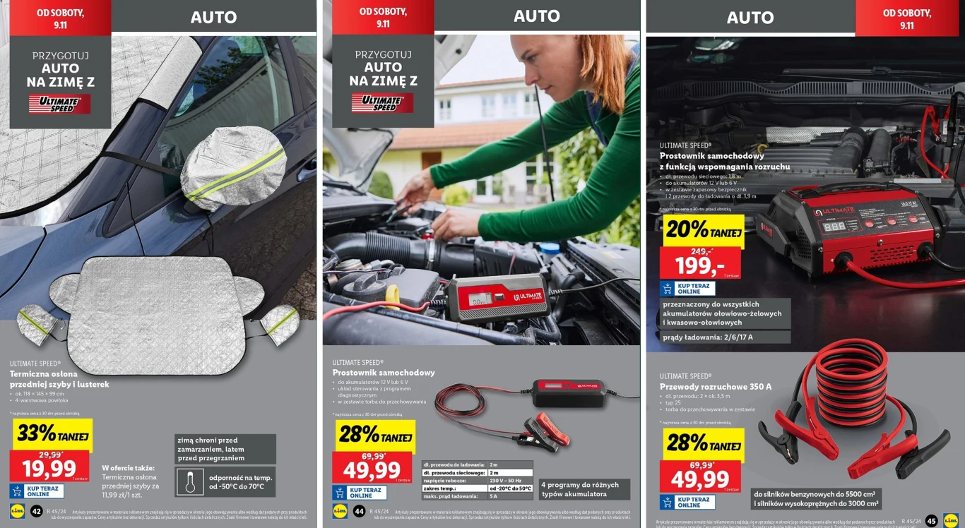 Oferta akcesoriów zimowych w sklepach Lidl Polska / Fot. Lidl Polska 