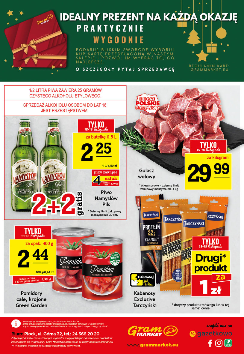 Gazetka: Promocje w Gram Market  - strona 16