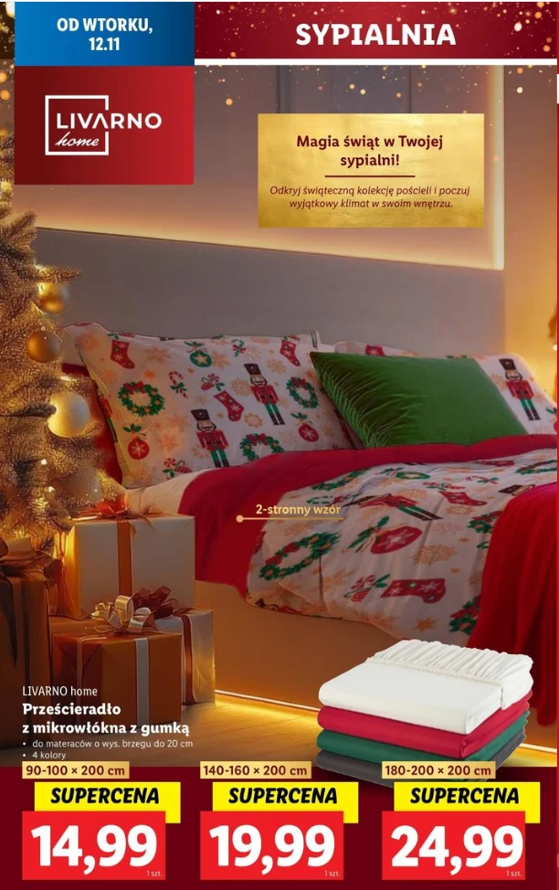 Prześcieradła LIVARNO Home w Lidlu