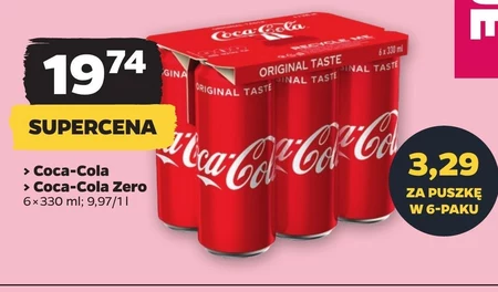 Coca-Cola Napój gazowany 6 x 330 ml