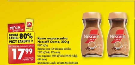 Nescafé Crema Kawa rozpuszczalna 200 g