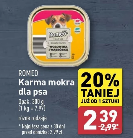 Karma dla psa Romeo