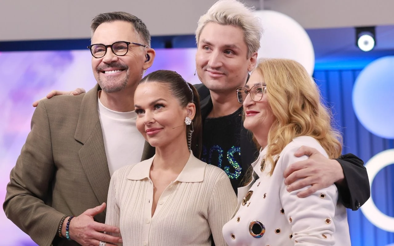 Prowadzący i goście w "halo tu polsat"