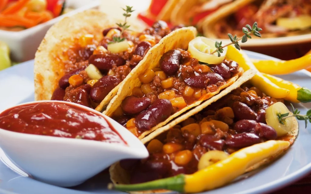 Tacos z chilli sin carne