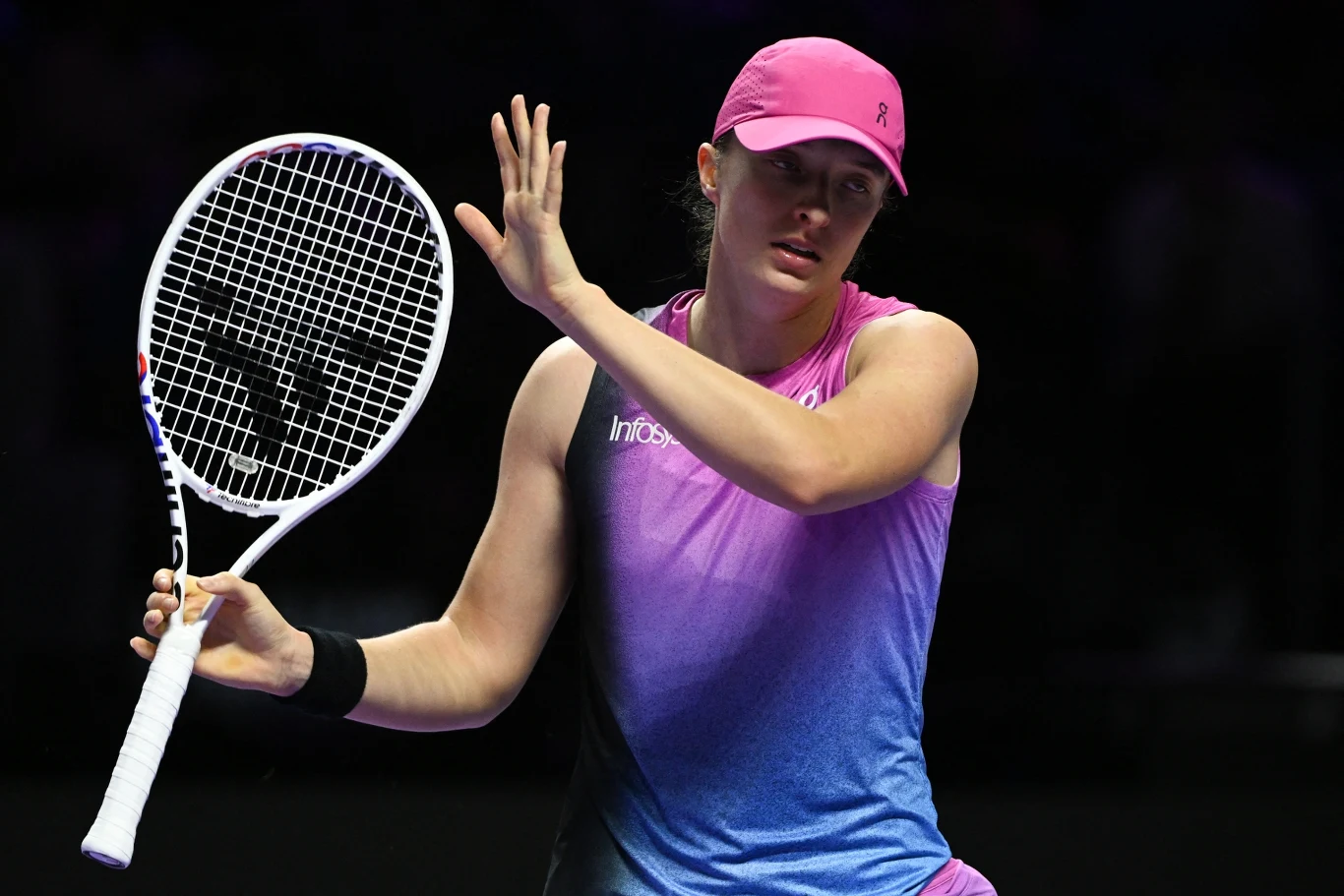 Iga Świątek podczas WTA Finals