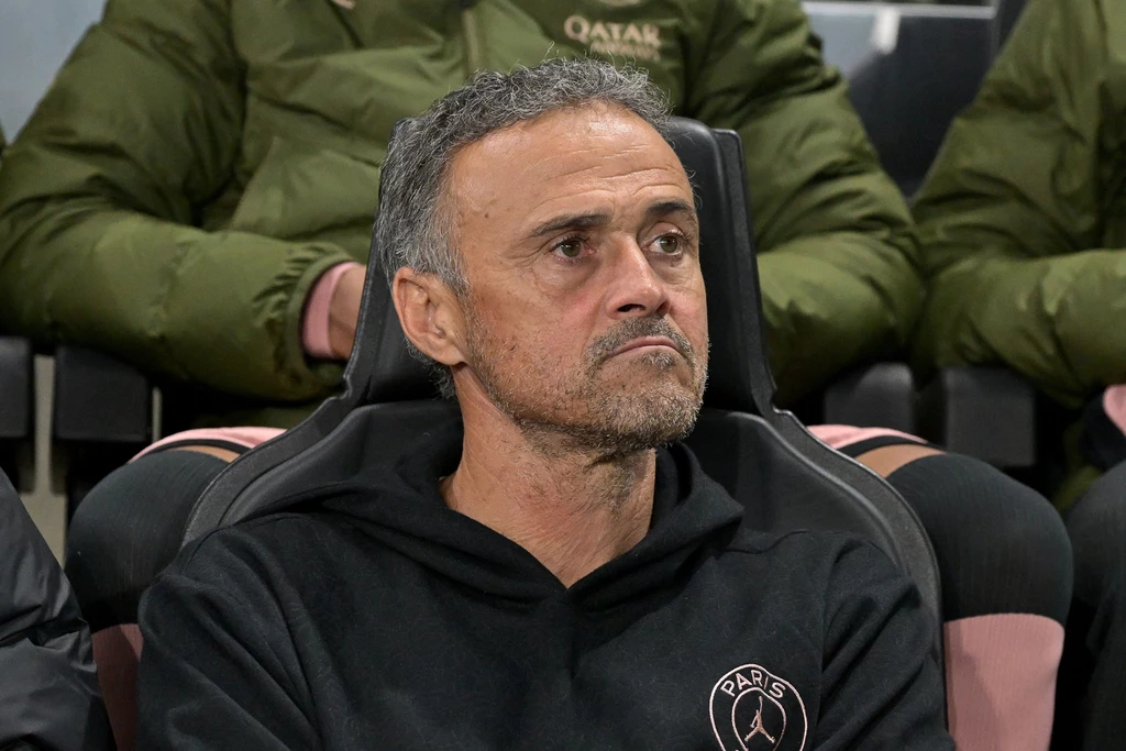 Luis Enrique, trener PSG Luis Enrique, trener PSG