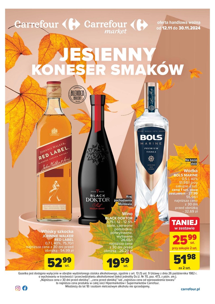 Gazetka: Carrefour Market - Jesienny koneser smaków - strona 1