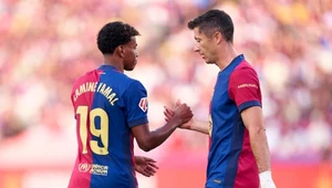 Lamine Yamal i Robert Lewandowski