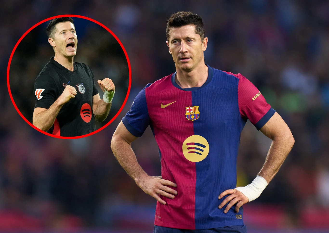 Zapachniało kontrowersją przy anulowanej bramce Roberta Lewandowskiego w San Sebastian