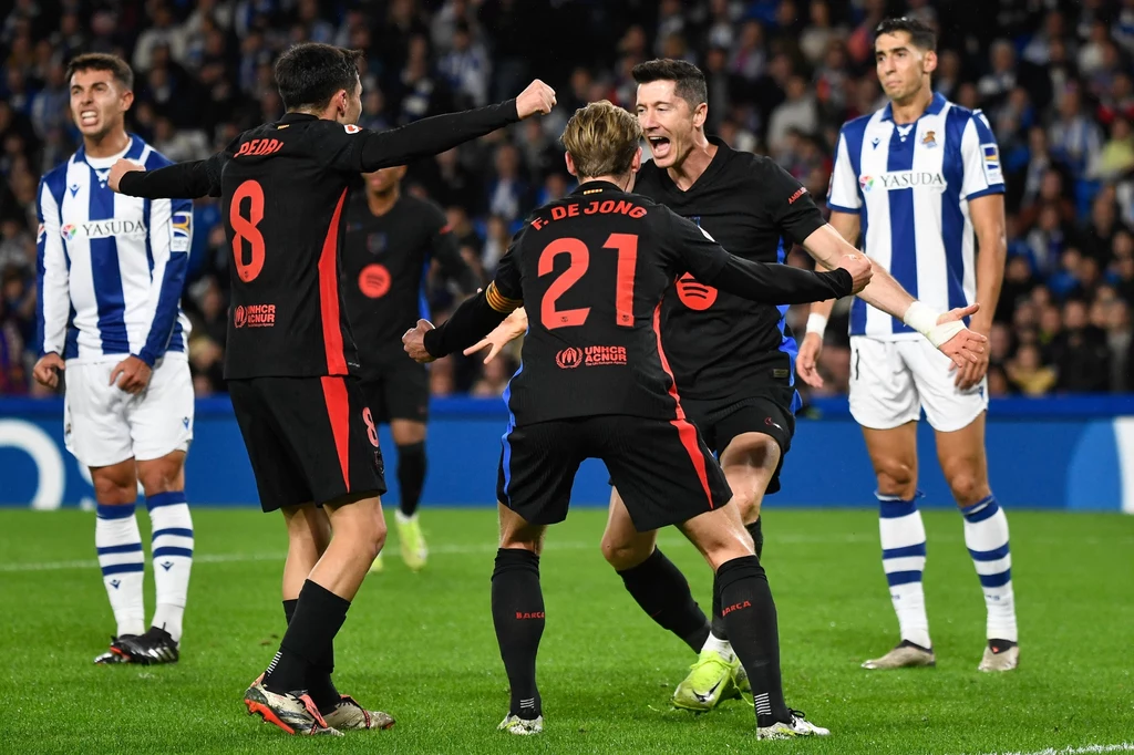 Robert Lewandowski w meczu z Realem Sociedad Robert Lewandowski w meczu z Realem Sociedad