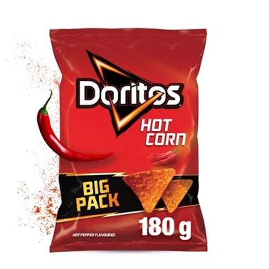 Doritos Hot Corn Chipsy kukurydziane o smaku ostrej papryki 180 g - 3