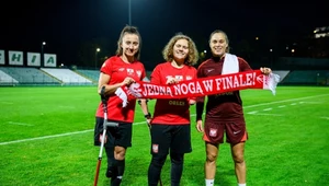 Monika Kukla (pierwsza z lewej) zdobyła jedyną bramkę z Kenią