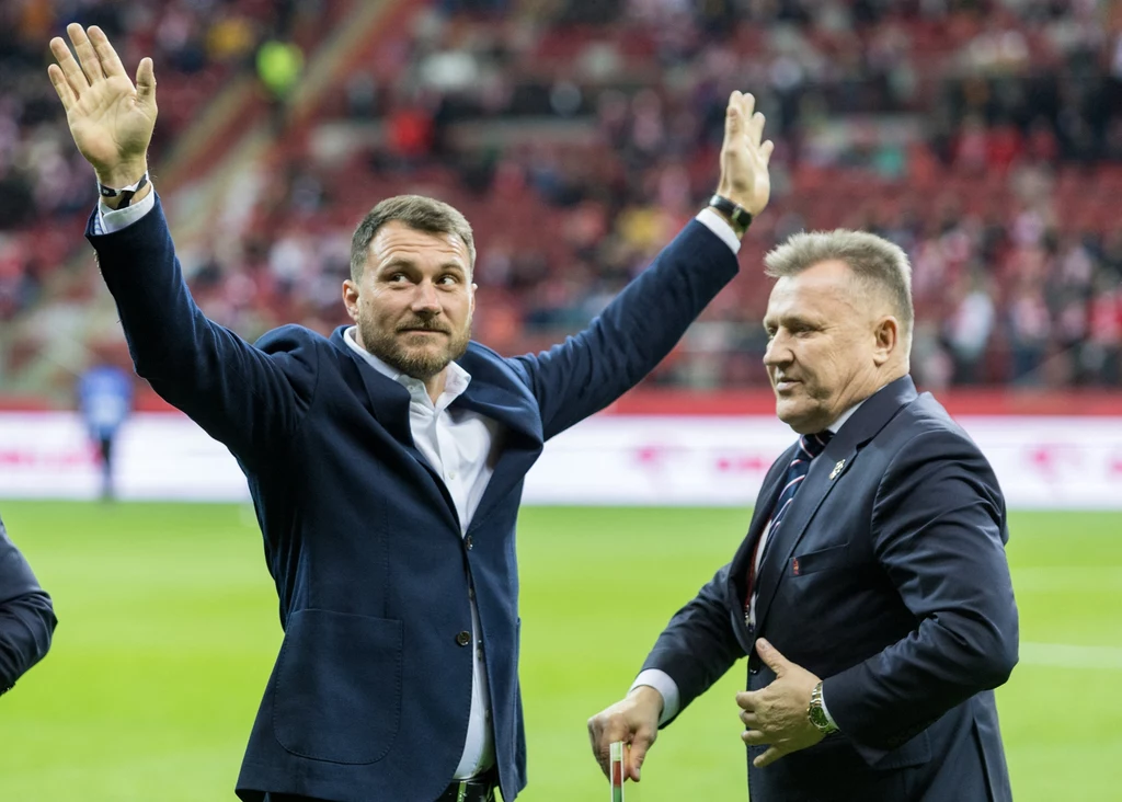 Marcin Oleksy, trener reprezentacji Polski w ampfutbolu kobiet, i Cezary Kulesza, prezes PZPN-u Marcin Oleksy, trener reprezentacji Polski w ampfutbolu kobiet, i Cezary Kulesza, prezes PZPN-u