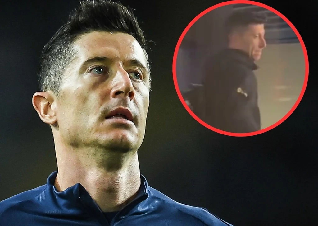 Robert Lewandowski po meczu wyraźnie utykał / X/AdriaAlbets Robert Lewandowski po meczu wyraźnie utykał / X/AdriaAlbets