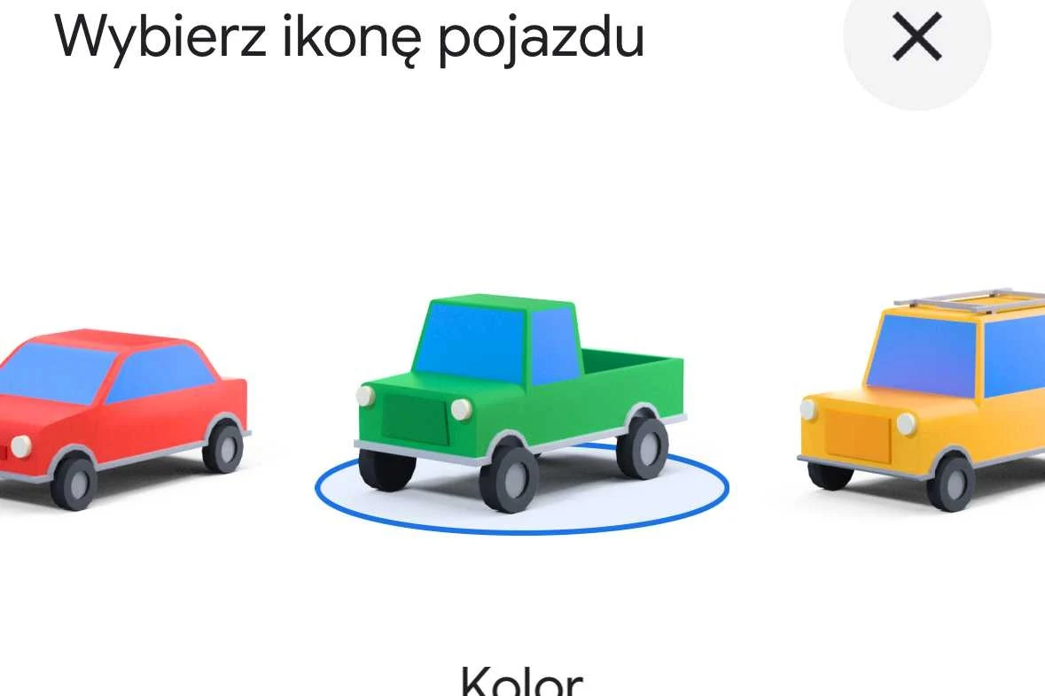 Stare ikony pojazdu Google Maps Stare ikony pojazdu Google Maps
