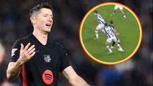 Robert Lewandowski okradziony z gola? Skandal w meczu ligi hiszpańskiej
