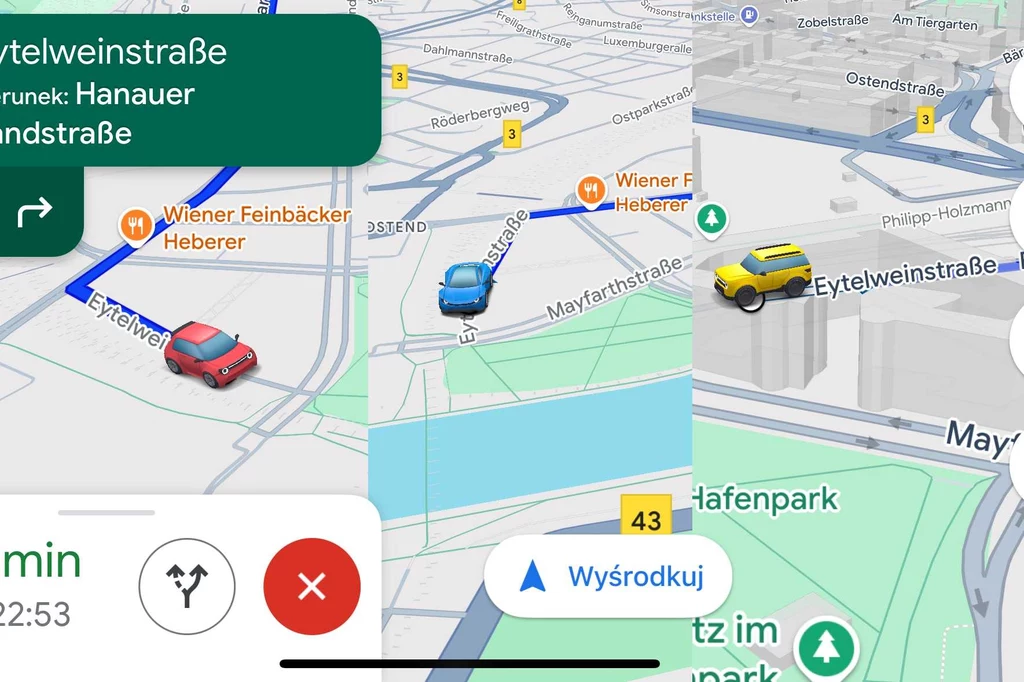 Google udostępniło 5 nowych ikon pojazdu w Google Maps