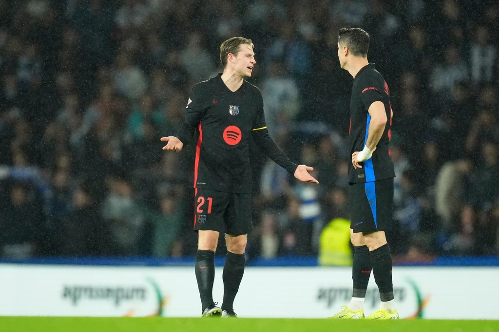 Frenkie de Jong i Robert Lewandowski