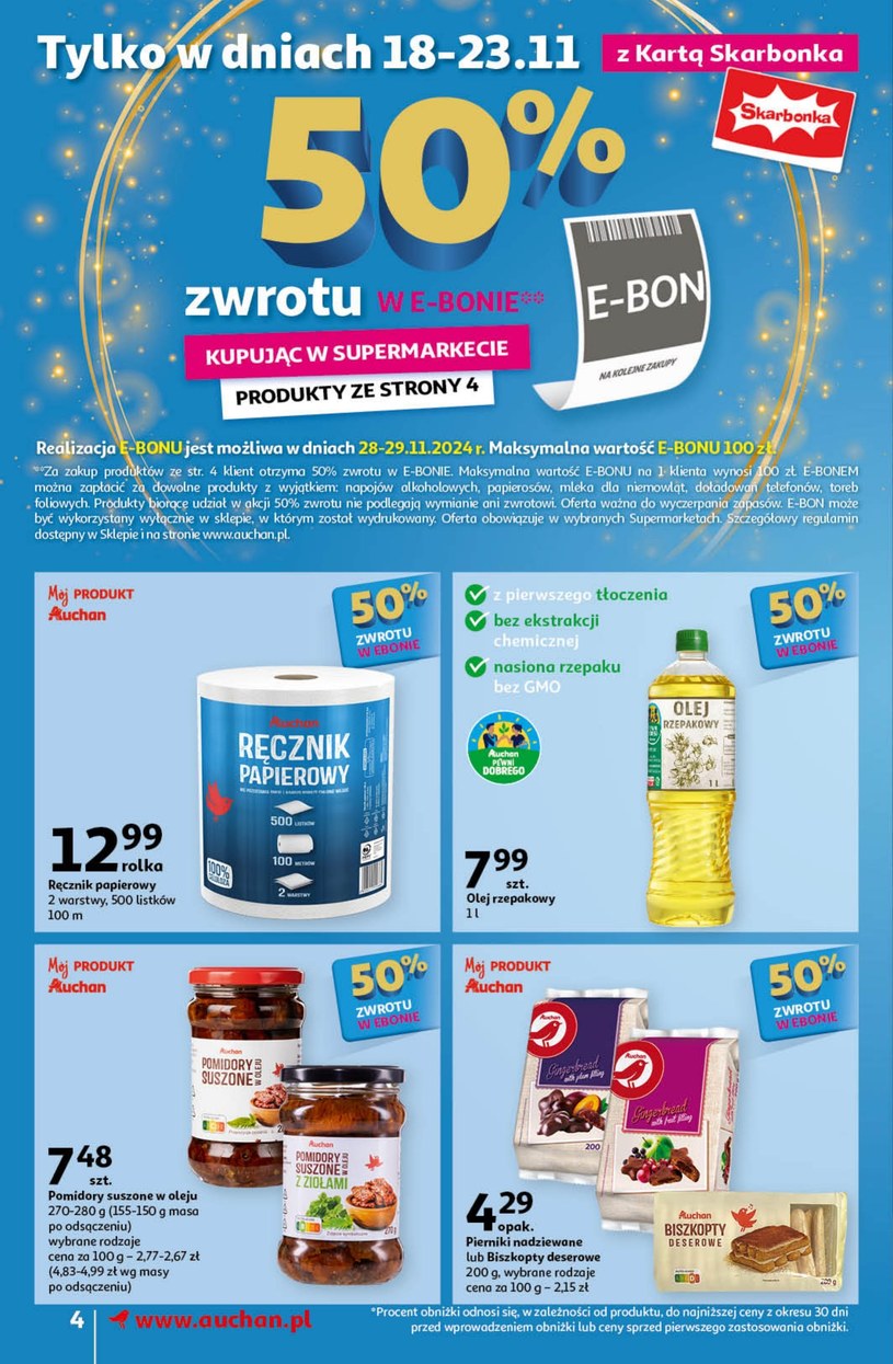 Gazetka: Produkty za grosz w Auchan Supermarket  - strona 4