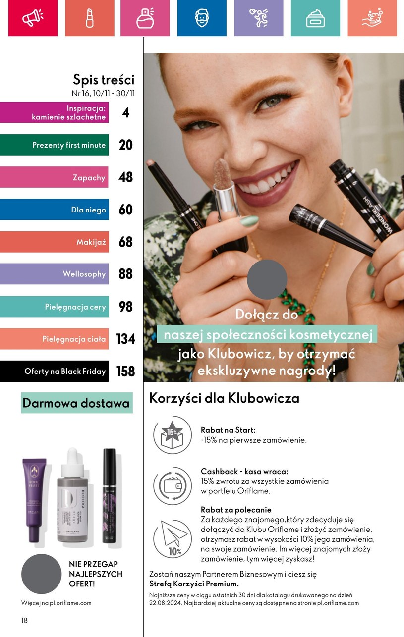 Gazetka: Oriflame - czas zabłysnąć - strona 18