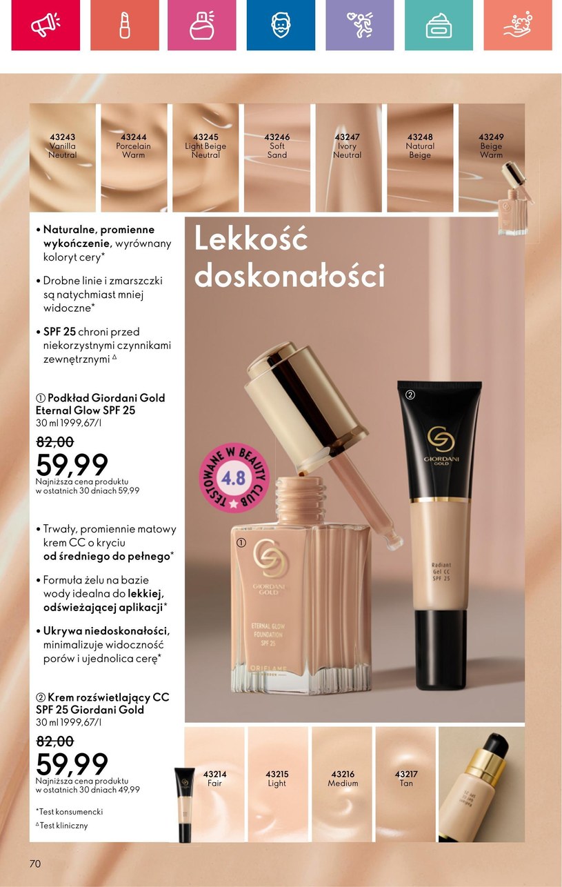 Gazetka: Oriflame - czas zabłysnąć - strona 70