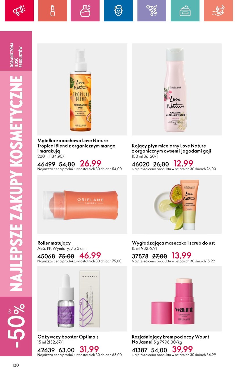 Gazetka: Oriflame - czas zabłysnąć - strona 130