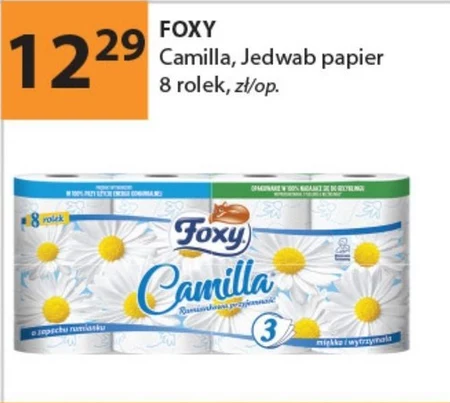 Foxy Camilla Papier toaletowy o zapachu rumianku 16 rolek