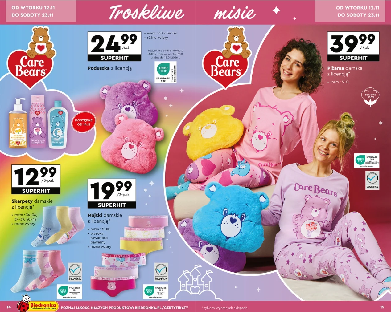 Kolekcja gadżetów z licencją Troskliwych Misiów 