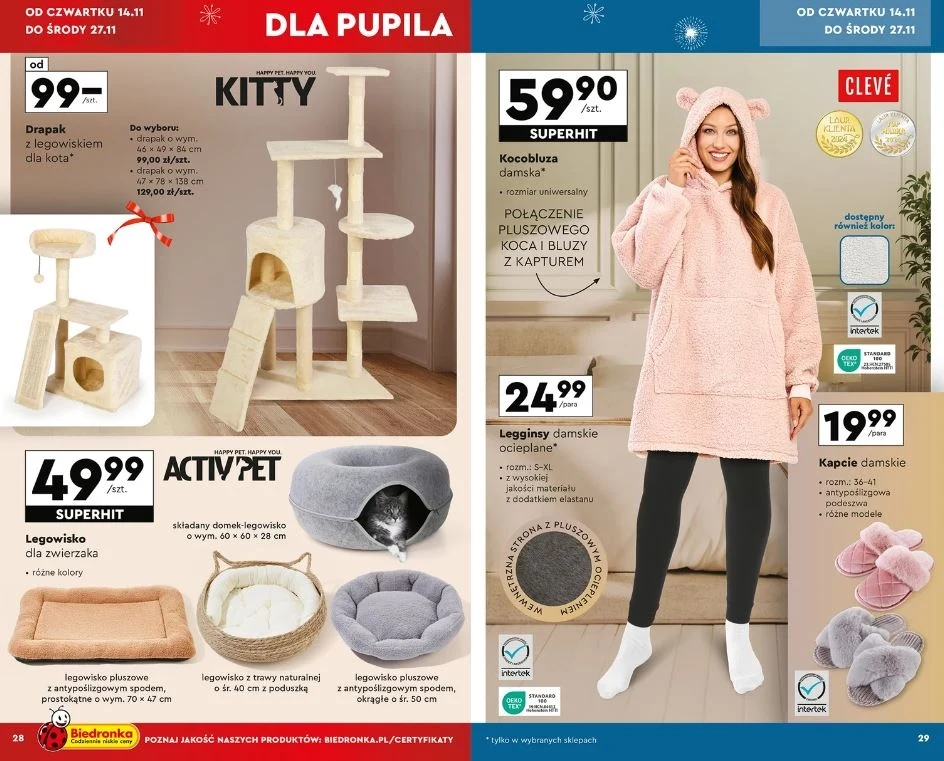 Biedronka oferuje kocobluzę w niskiej cenie!