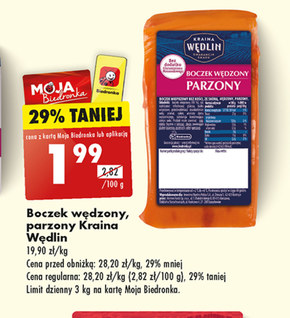 Boczek wędzony Kraina Wędlin niska cena