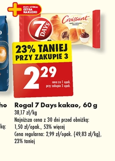 7 Days Rogalik z nadzieniem kakaowym 60 g