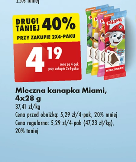 Kanapka mleczna Miami