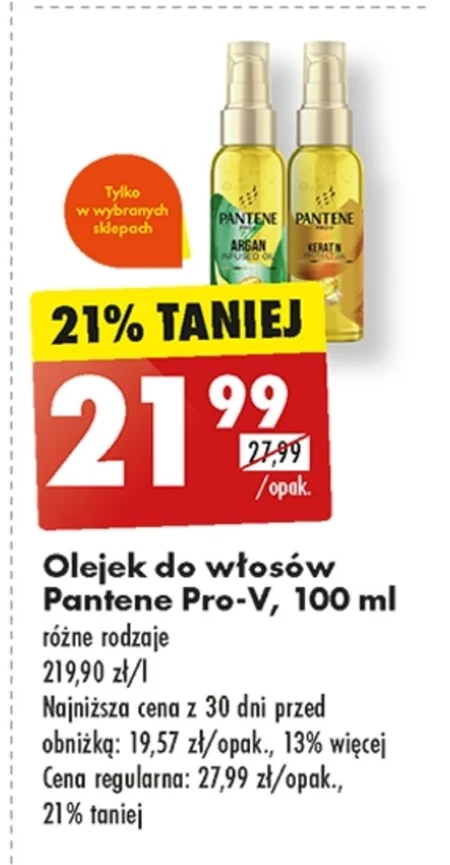 Olejek do włosów Pantene