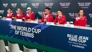 Nasza kadra na finały Pucharu Billie Jean King (od lewej): Maja Chwalińska, Magdalena Fręch, Iga Świątek, kapitan Dawid Celt, Magda Linette i Katarzyna Kawa
