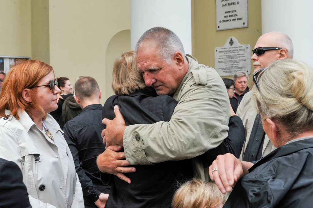 Waldemar Kownacki podczas pogrzebu Andrzeja Blumenfelda