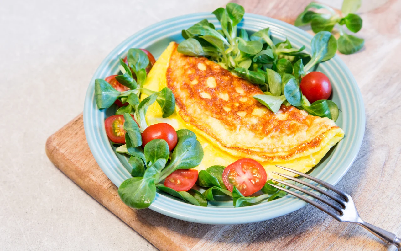 Smaczny i chrupiący omlet