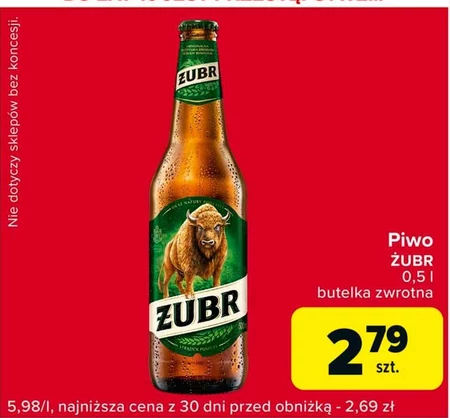 Żubr Piwo jasne 500 ml