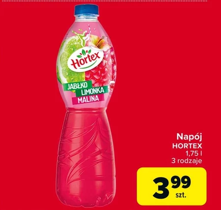 Hortex Napój jabłko rabarbar 1,75 l
