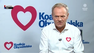 Tusk w "Gościu Wydarzeń": Kaczyński to przypadek beznadziejny