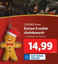 Zestaw ozdób choinkowych Livarno