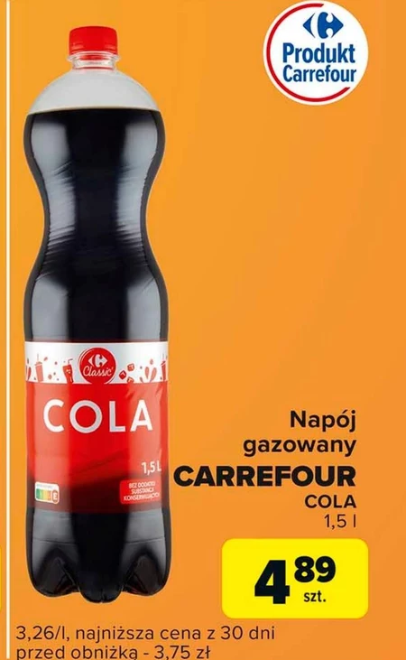 Газований напій Carrefour