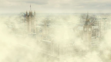 Trujący smog spowijający Londyn